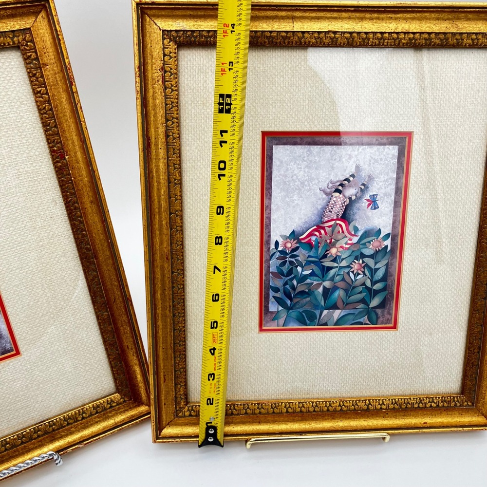 Graciela Rodo Boulanger Print Set 1979 14x12 Gold Framed Lithographs Vintage - Picture 13 of 14